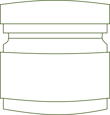 Ayurvedic tooth powder jar